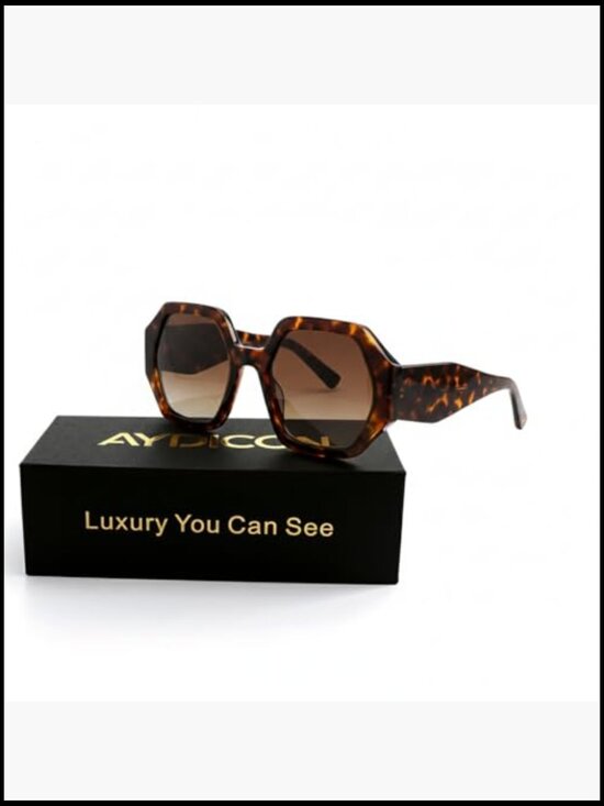 Rectangular Polarized Sunglasses UV 400 Protection Acetate Frame main image 2
